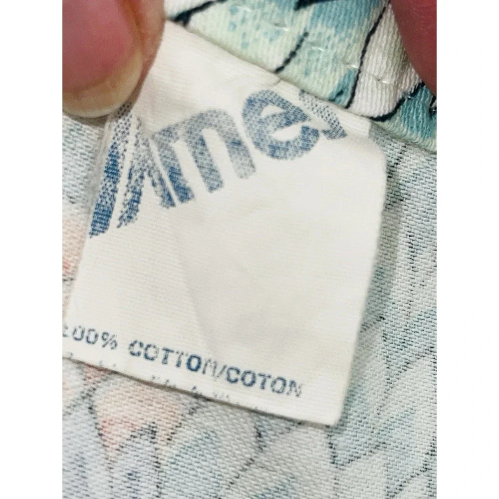VTG Ames 5th Avenue Designs Cotton Fabric Shower Curtain/Tablecloth Scothguarded